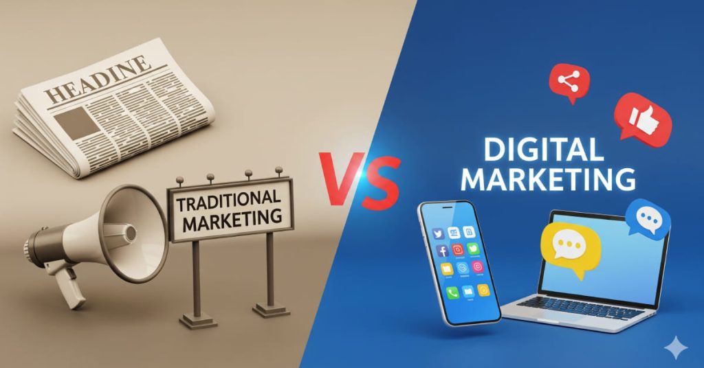 Traditional Marketing vs Digital Marketing